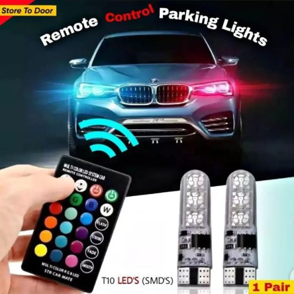 Led Car Parking Light Bulbs (with remote)